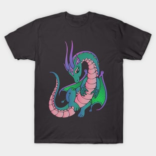 Mystical Magic Dragon Fantasy Art T-Shirt